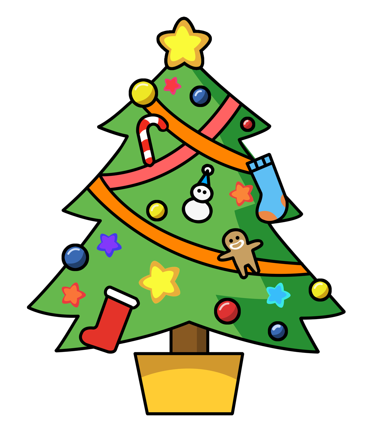 Cartoon Christmas tree