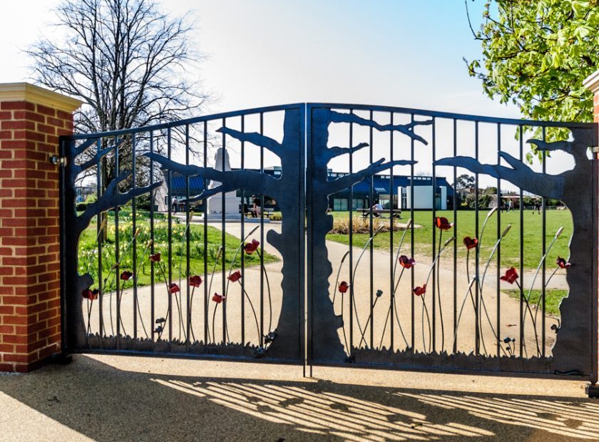 Woodley memorial gates