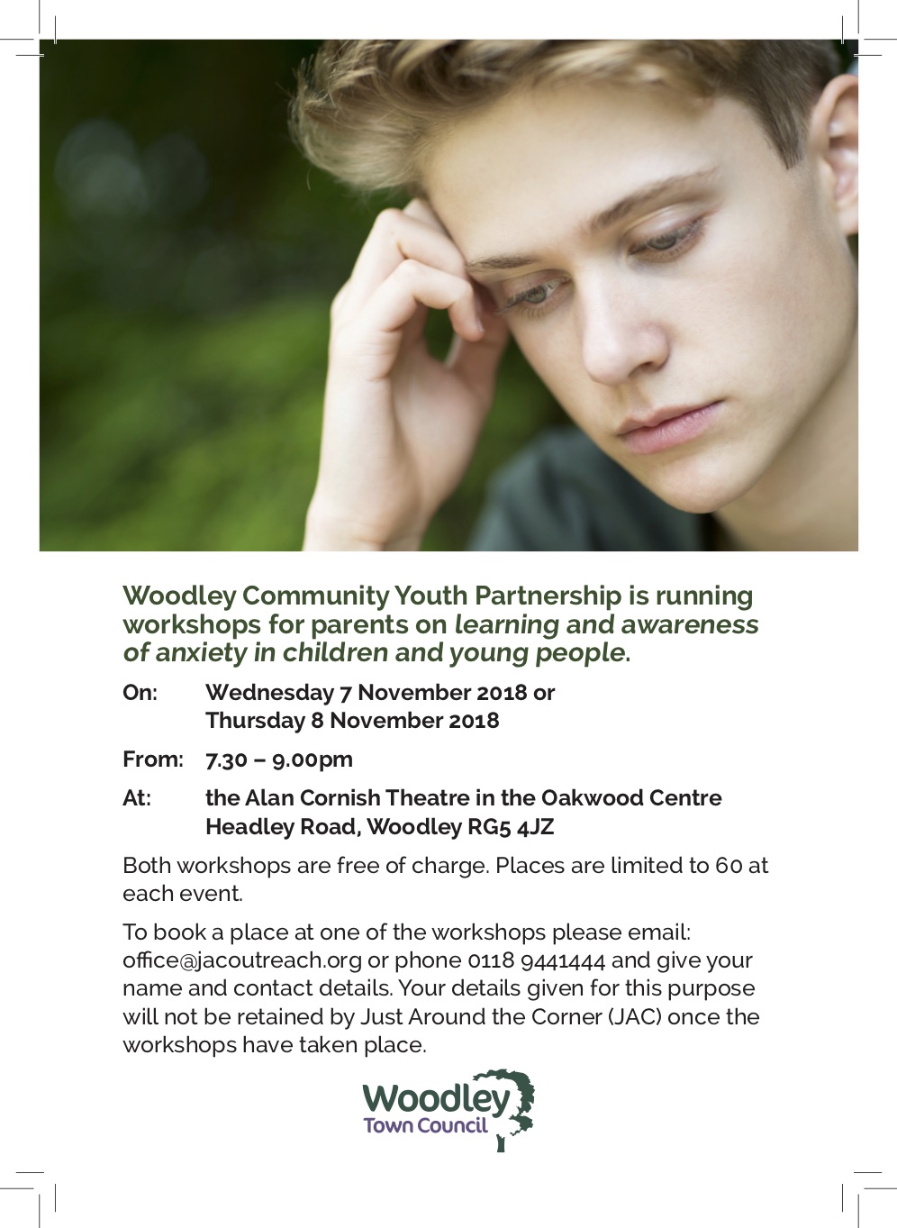 Woodley anxiety workshops