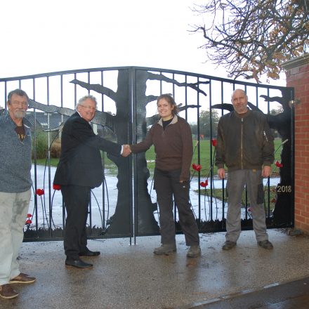 Woodley memorial gates