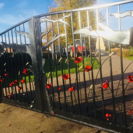 Woodley memorial gates