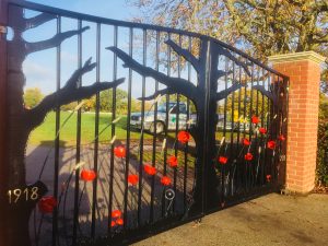 Woodley memorial gates