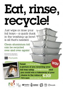 eat and recycle Woodley