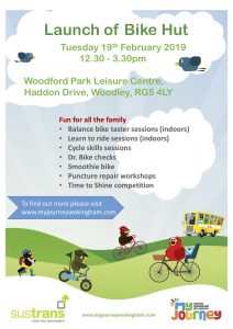 Woodford park leisure centre Woodley bike hut