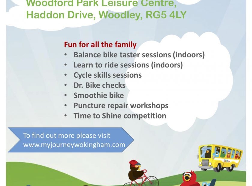 Woodford park leisure centre Woodley bike hut