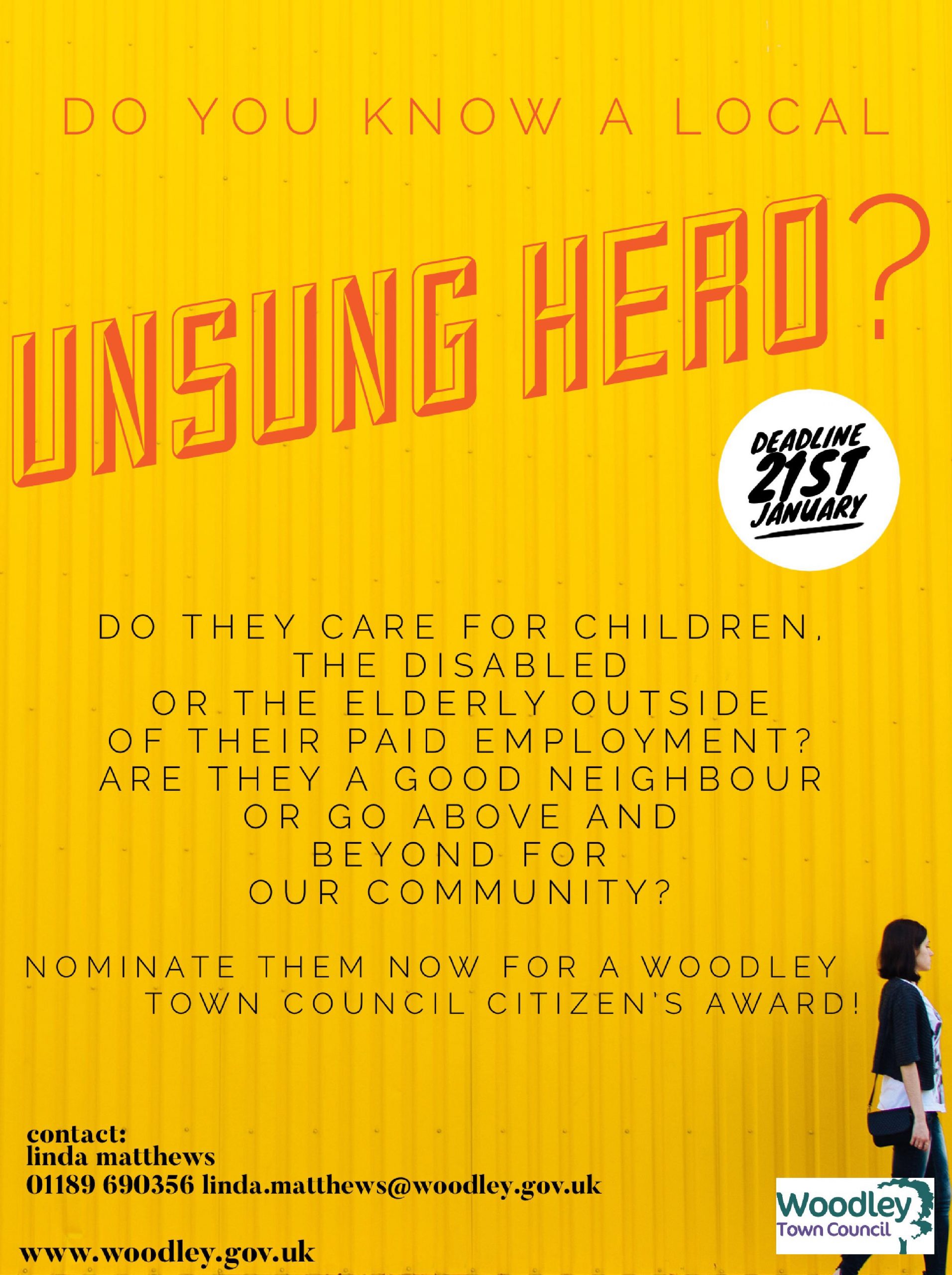 Woodley town council citizen awards