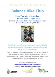 balance bike club Woodley