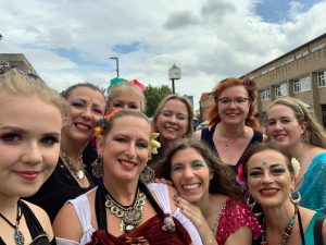 dancers from Woodley's summertime street party