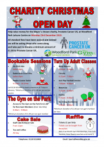 prostate cancer uk Woodford park leisure centre