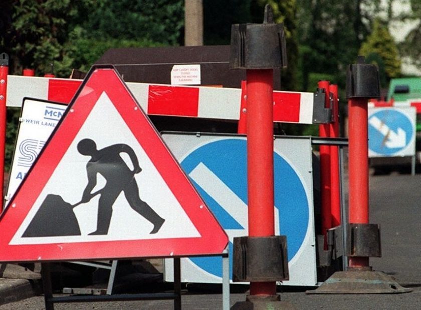 roadworks in woodley