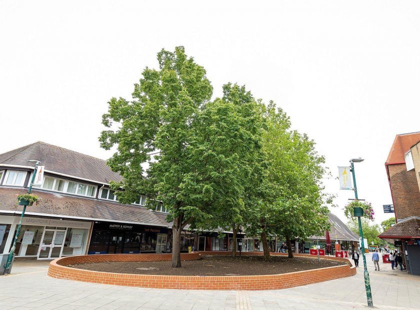 community garden seating woodley town centre