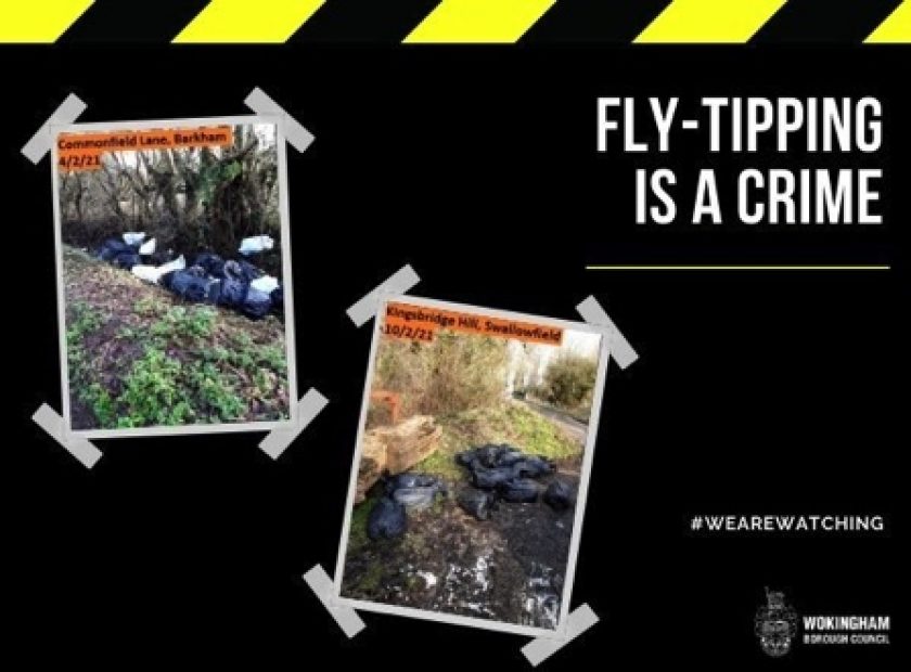 fly tipping wokingham borough