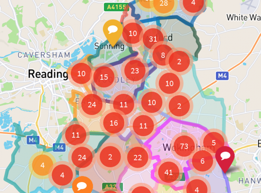 cycle and walkways wokingham borough