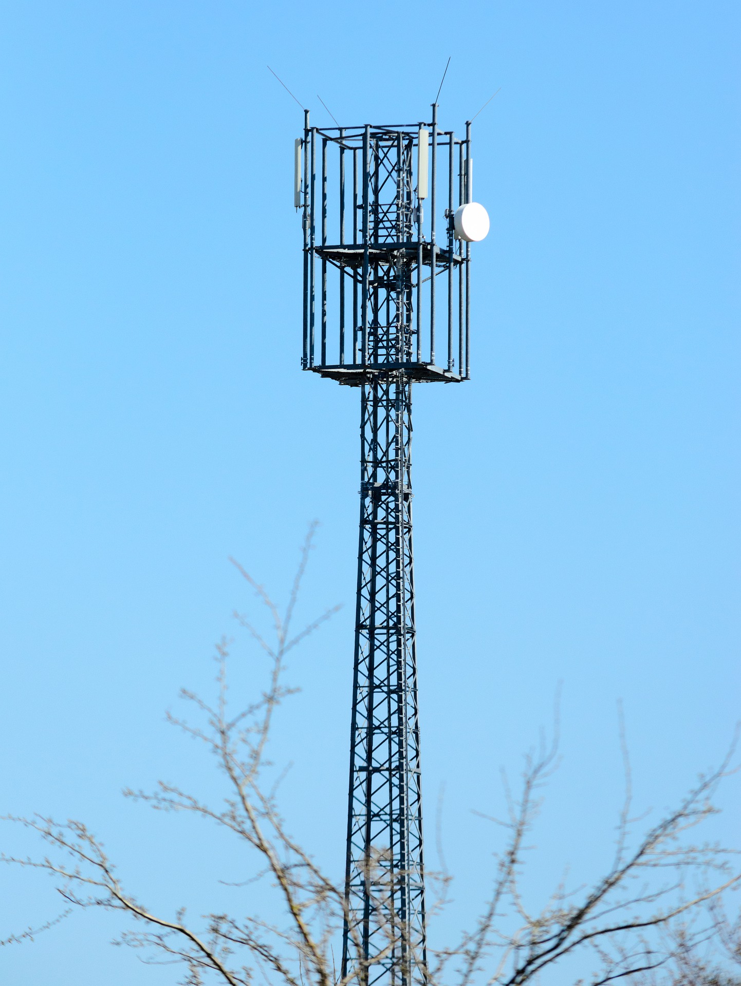 5G mast Woodley