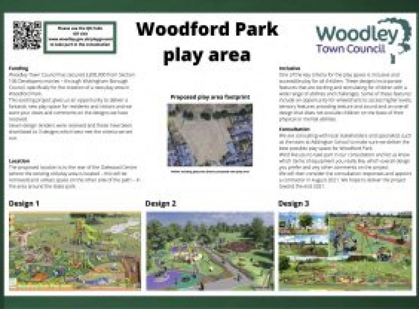 new play area at Woodford Park