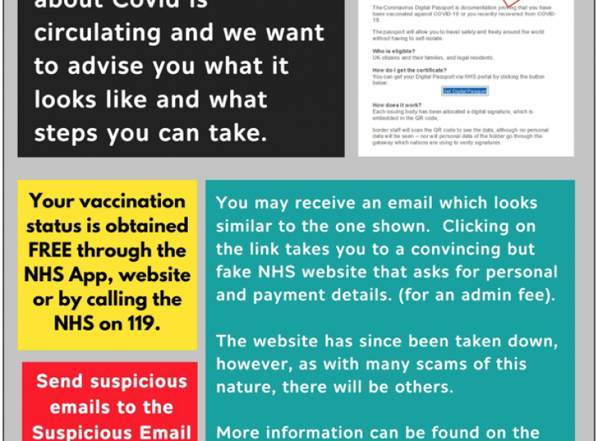 covid 19 passport scam