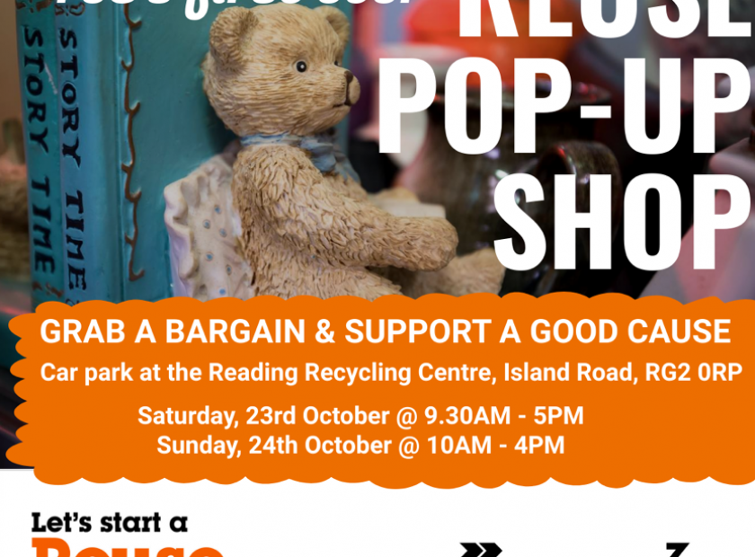 re3 pop up shop woodley residents