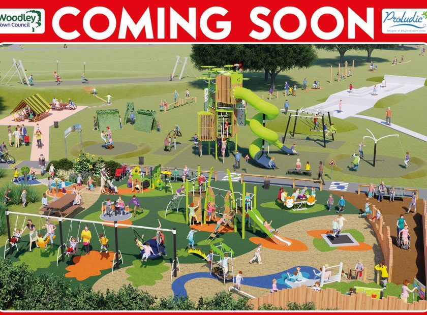 new play park at Woodford Park