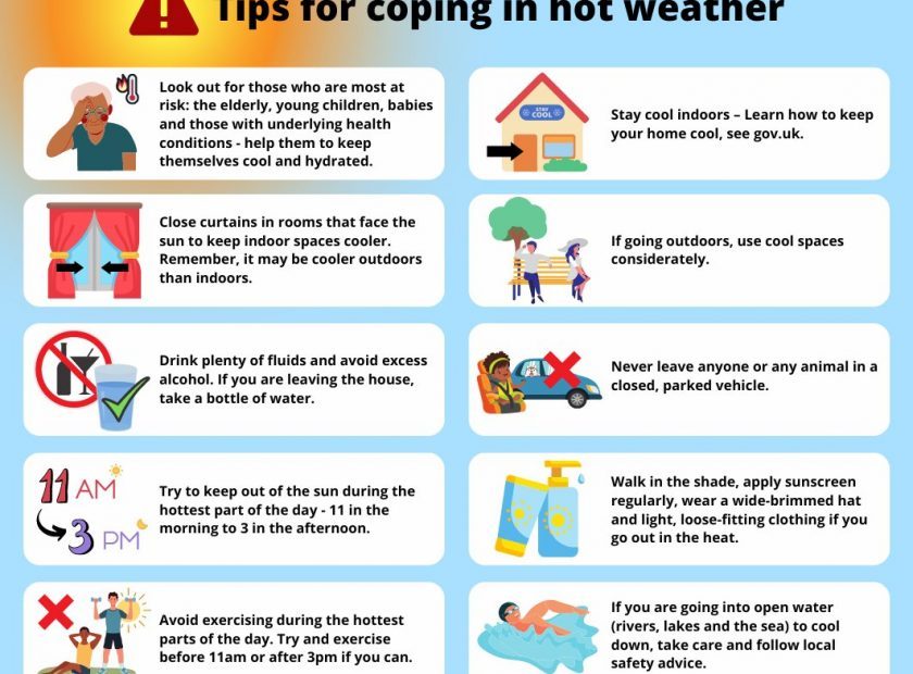 stay safe in the heat NHS advice