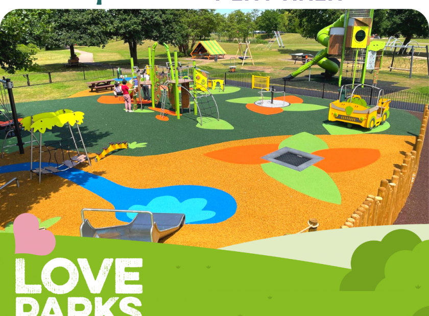 love parks week Woodford Park play area