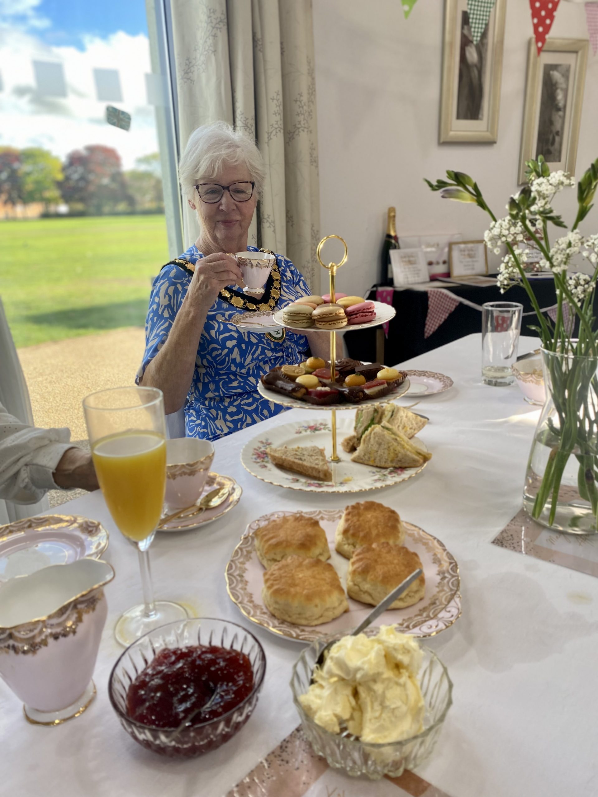 Woodley Town Mayor charity afternoon tea