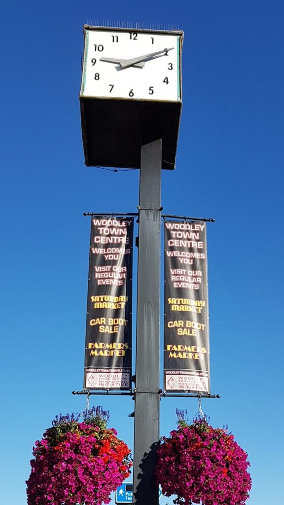 The Town Clock in Woodley Town Centre