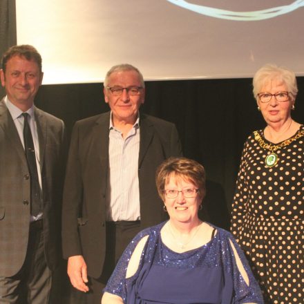 Lynne Shipton won Volunteer of the Year for creating Chemogiftbags.