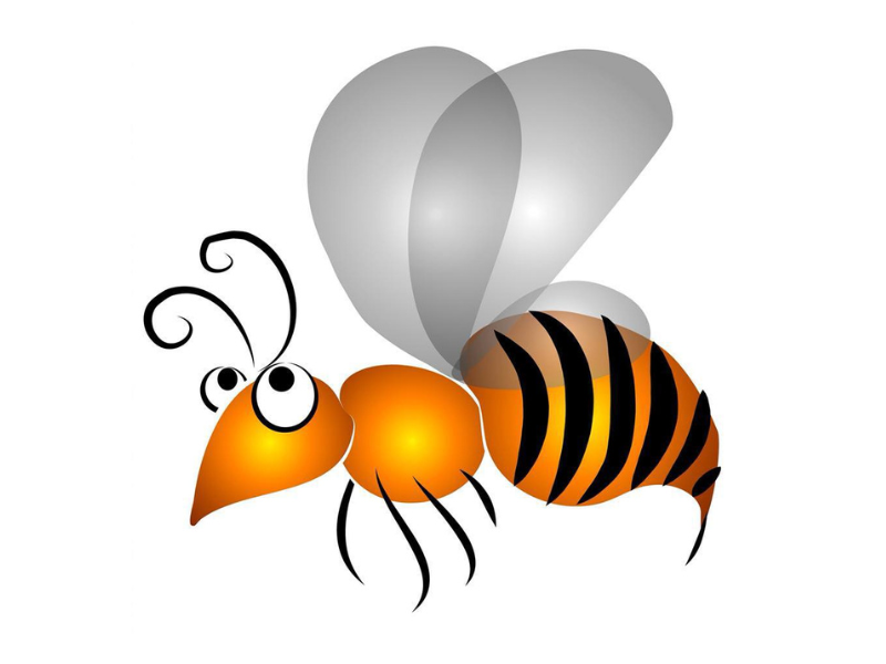 Cartoon wasp
