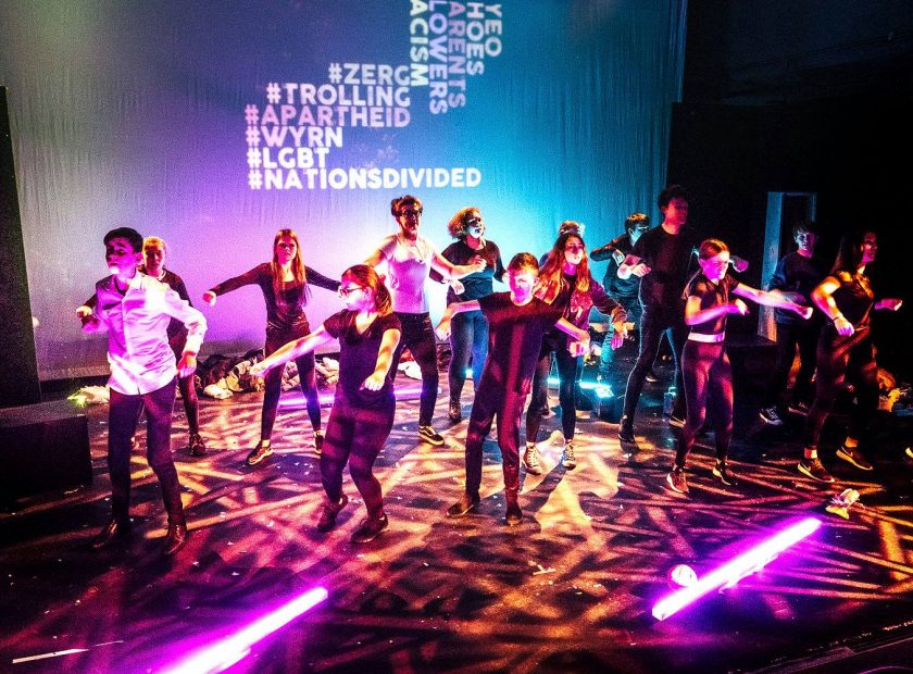 A picture of a Bezerk Productions performance in the Alan Cornish Theatre at the Oakwood Centre in Woodley