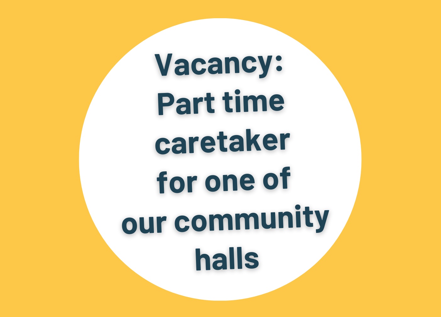 Caretaker vacancy header