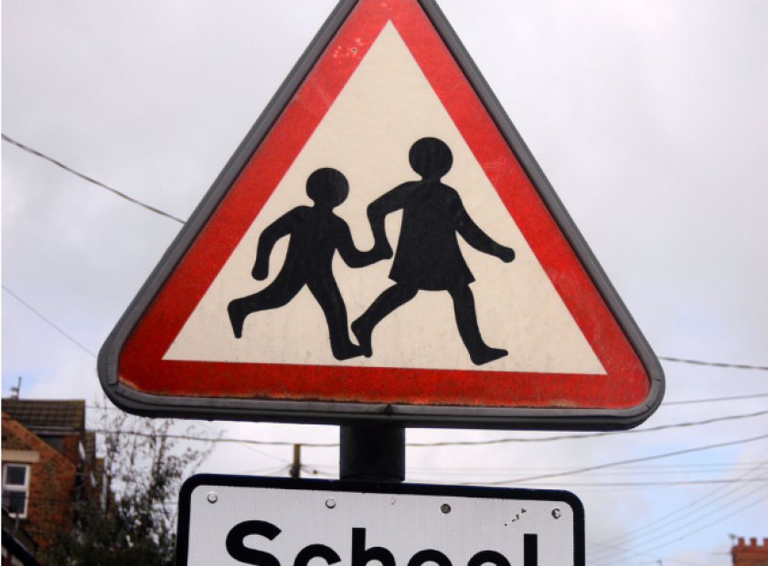School sign