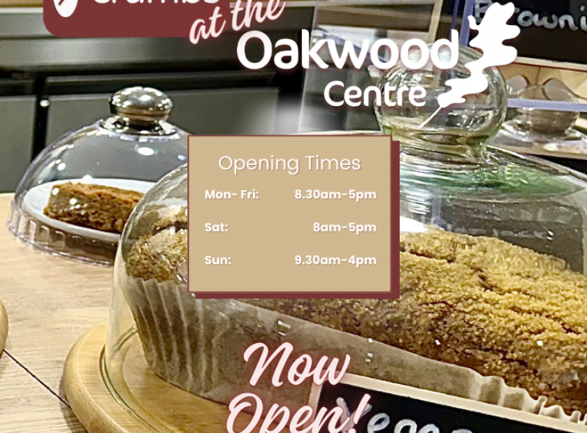 Crumbs at the oakwood centre now open