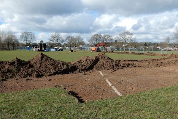 Town Council 3G pitch under construction