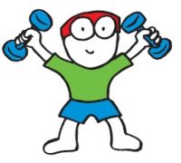 weight lifting cartoon