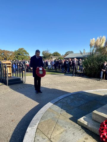 Matt Rodda MP wreath laying - November 2023