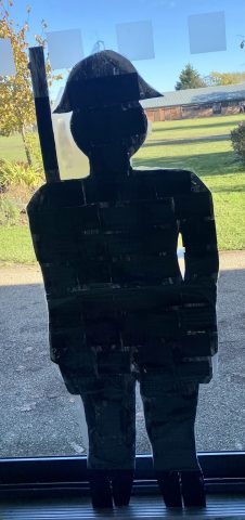 Armistice Day 2023 - Soldier silhouette cut out